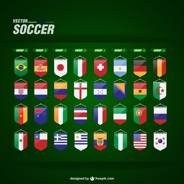 足球赛国旗