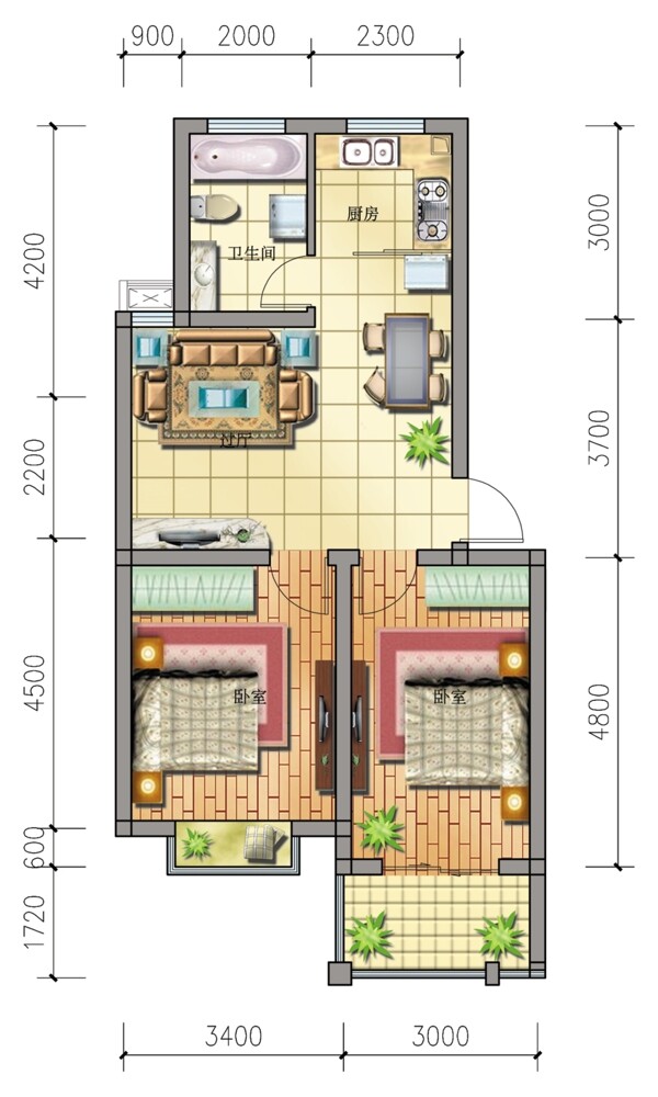 建筑户型图