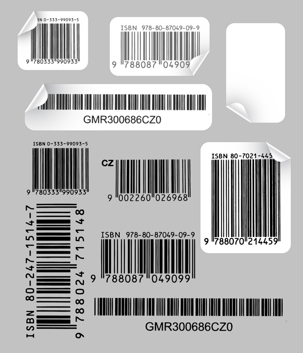 创意条码实用标签矢量素材1