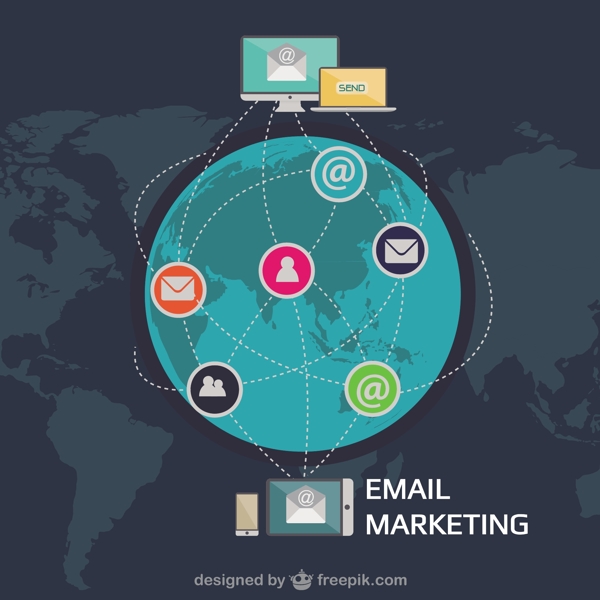 电子邮件营销图表用户图标