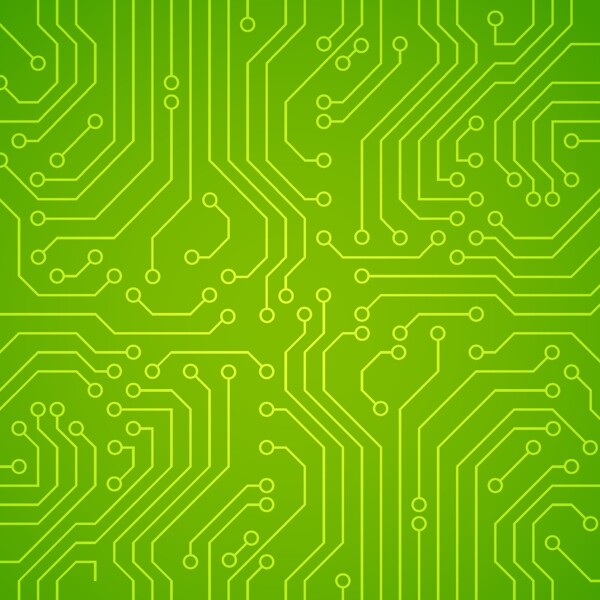 绿色科技电路板ppt背景