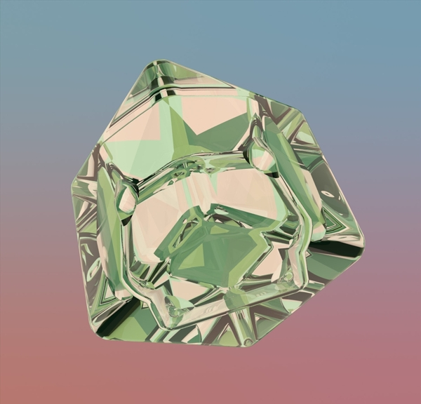 C4D模型动画绿色宝石冰块图片