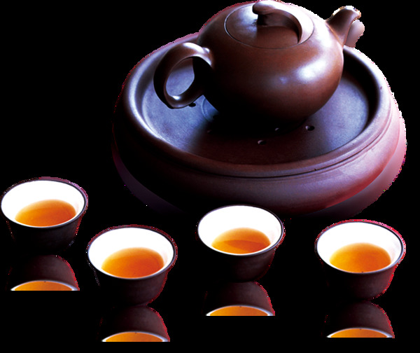 淡雅磨砂茶具产品实物
