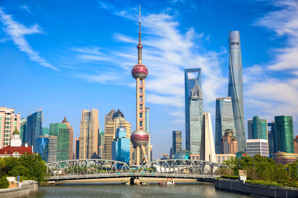 上海摩天大楼高清4K风景壁纸