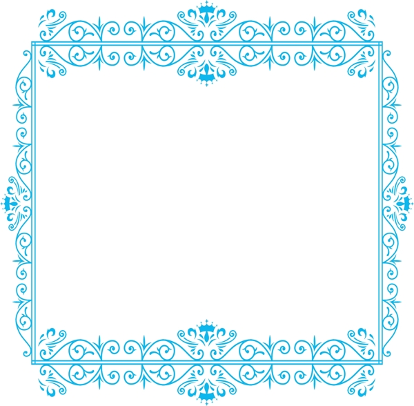 蓝色花纹线框背景