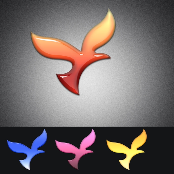 飞鸟水晶Logo设计图片