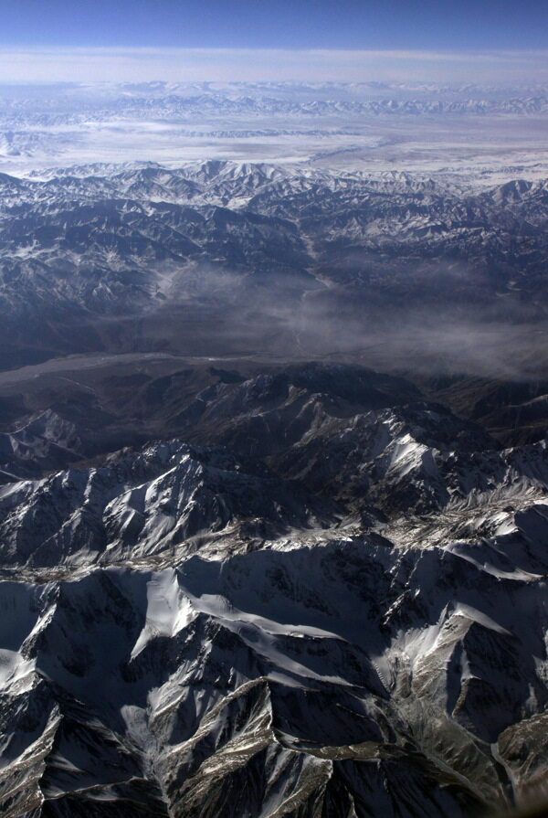 航拍雪山