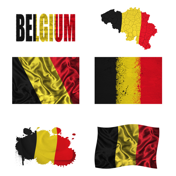 比利时地图国旗