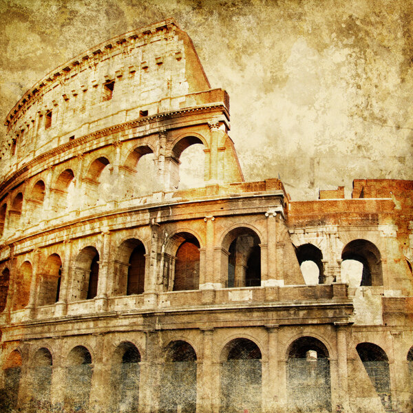 古罗马建筑风景