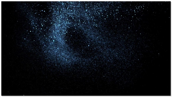粒子星云图闪光视频素材