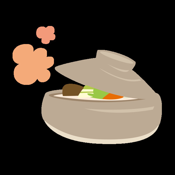 砂锅煲汤素材图片