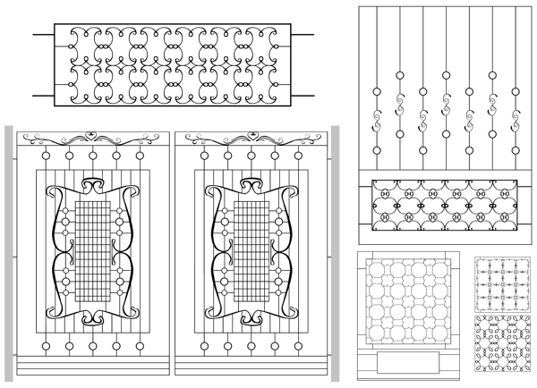 铁艺花纹图片