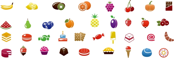 水果食品小图标