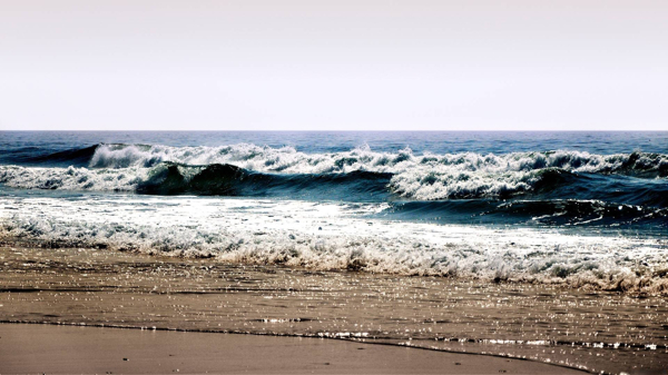 美丽海浪风景摄影图片