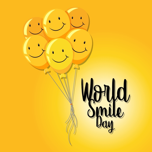 微笑表情气球图片