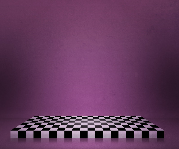紫色棋盘舞台背景