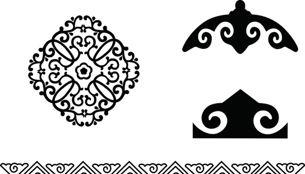 蒙古族花纹图片