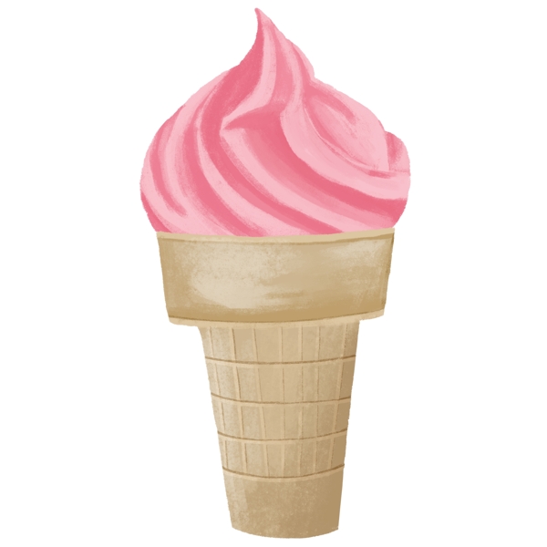 粉色的冰淇淋