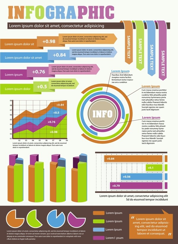 矢量信息图表图片