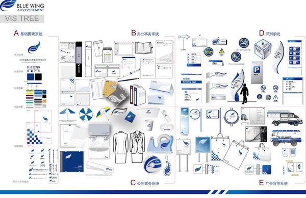 蓝翼公司vi图片