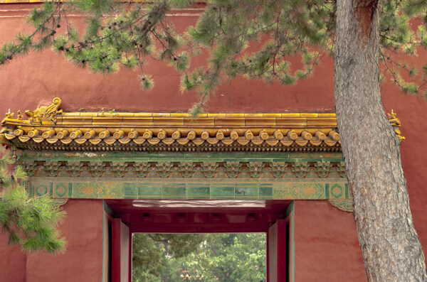 故宫树门廊中国古代建筑