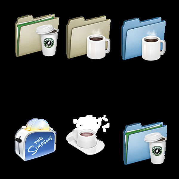 文件热饮商务食物食品icon图标素材