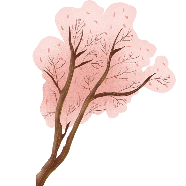 精美粉色植物树木