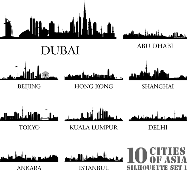 全球城市剪影