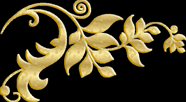 金色花纹纹理立体装饰海报素材
