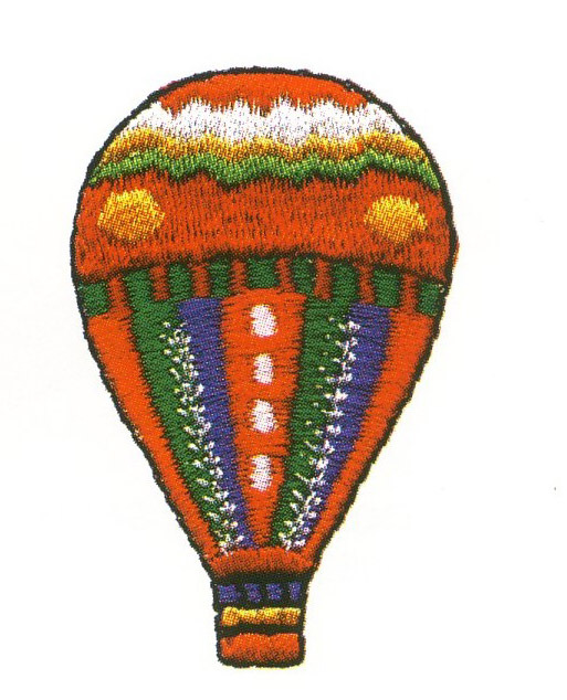 绣花热气球天灯孔明灯免费素材