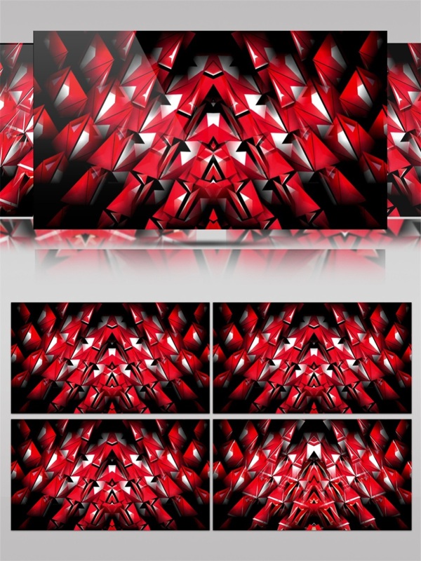 红色水晶镜高清视频素材