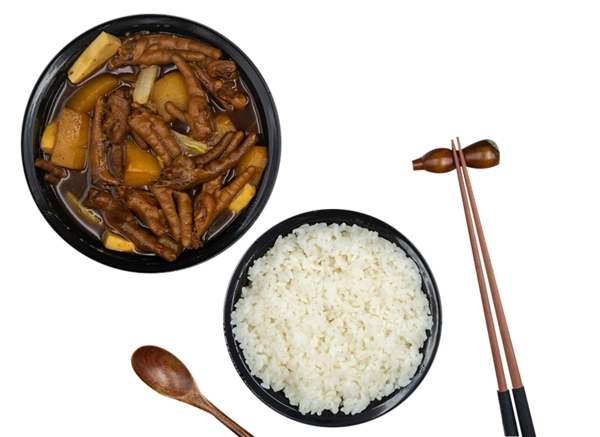 白米饭和菜