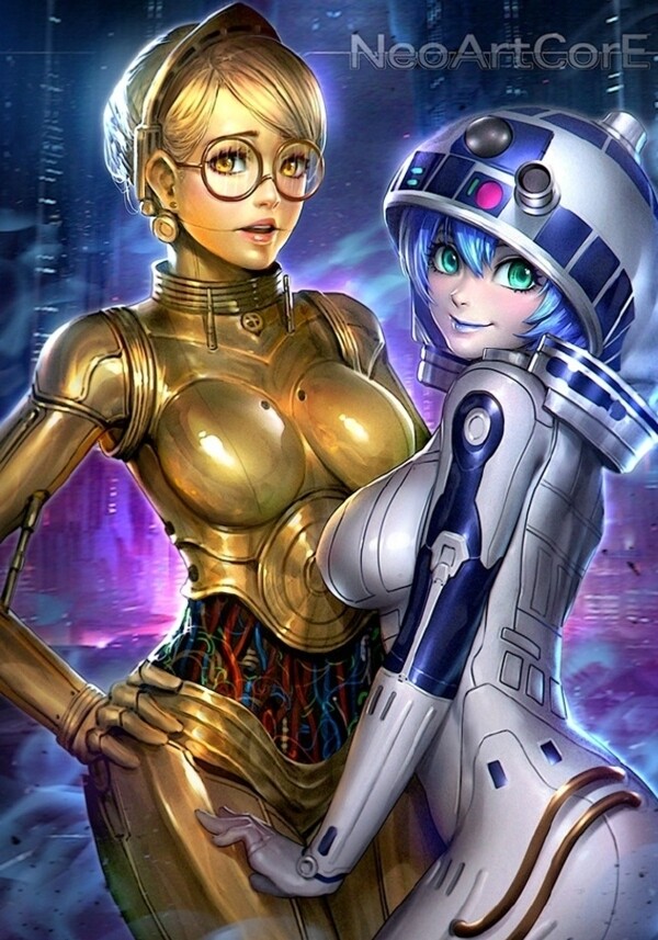 星际迷航星球大战女版R2机器人