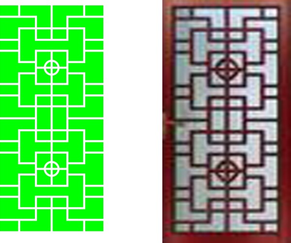 镂空装饰镂空隔断雕刻矢量CDR314