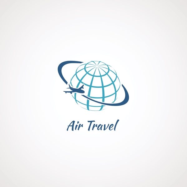 航空旅行徽标logo模板