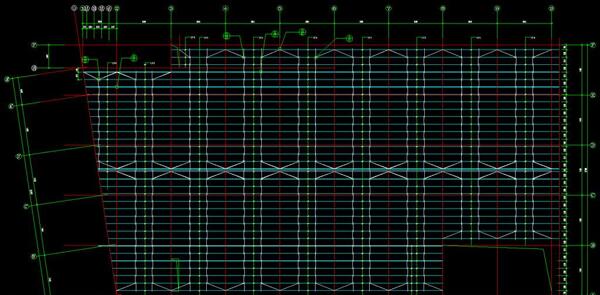 钢结构工程屋面结构布置图