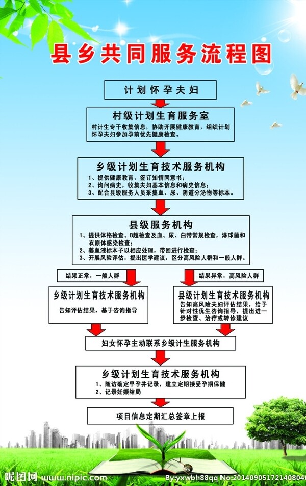 县乡共同服务流程图图片