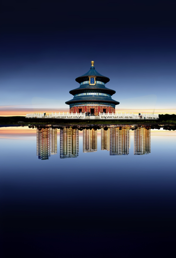 中国古建筑背景