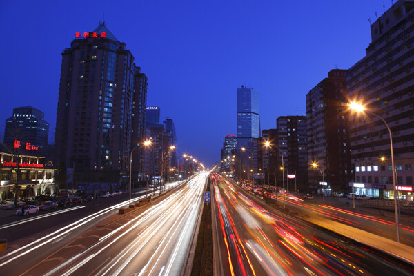 北京城市夜景图片