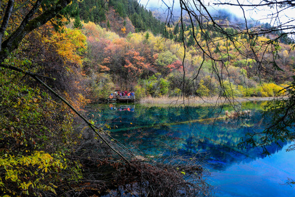 九寨沟五花海图片