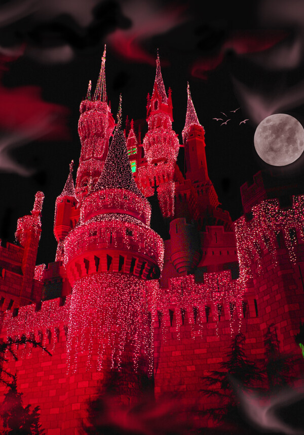 梦幻城堡的背景5红