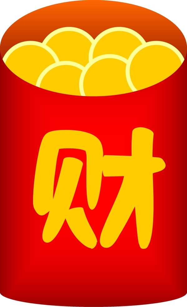 红色中国风财字红包