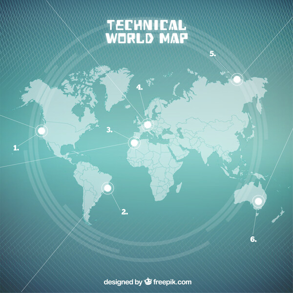 海绿色技术的世界地图