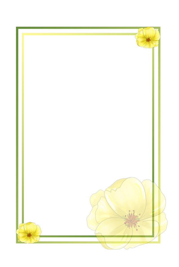 植物边框花卉边框装饰手绘边框