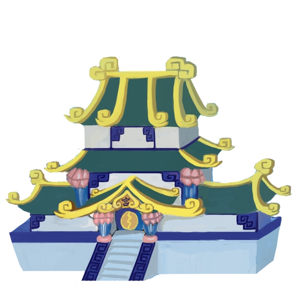 中国风古楼装饰图