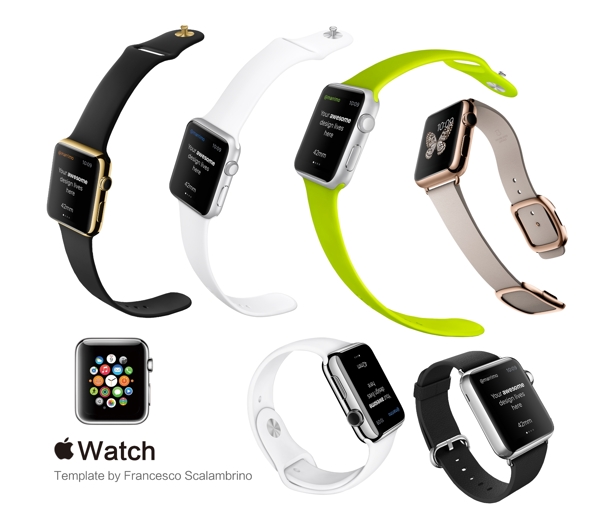 iwatch苹果手表高清素材图片