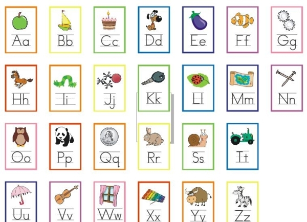 26英文字母卡图片