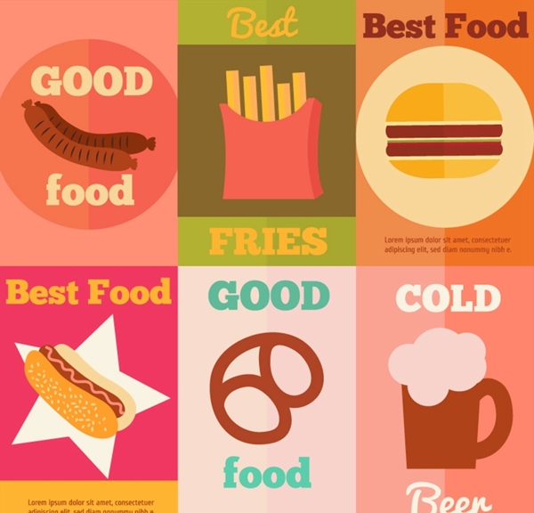 快餐食品海报图片