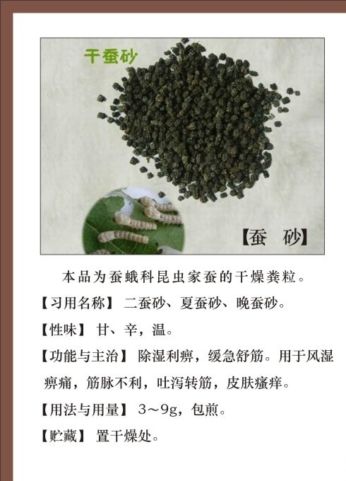 蚕砂图片