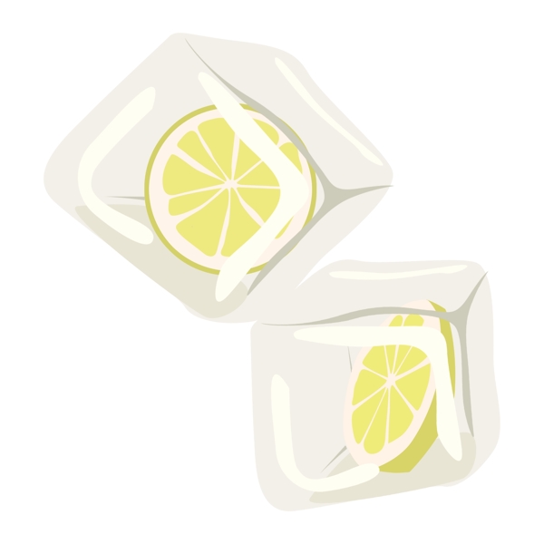 透明柠檬冰块